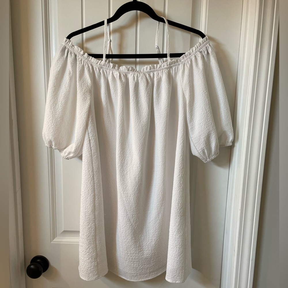 White off the shoulder dress